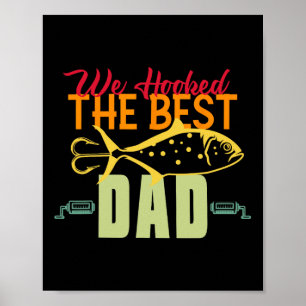 Krokad Den Bästa Pappan Fiske Vintage Lure Fader D Poster