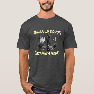 Krokad på fiske, anpassningsbar t shirt
