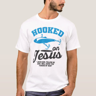 Krokad på Jesus Kristet Fisket-Shirt – Fiskare T Shirt