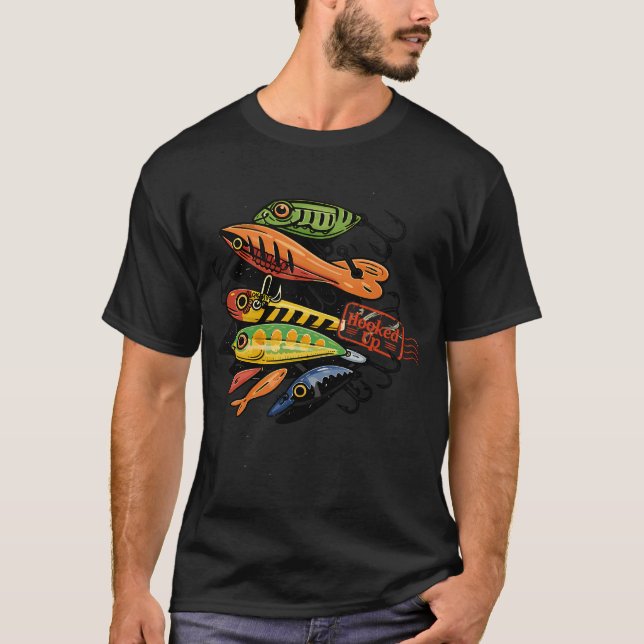 Krokade fiskedrag t shirt (Framsida)