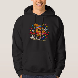 Krokantränare Tecknad Mållinje Sprint Hoodie