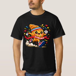 Krokantränare Tecknad Mållinje Sprint T Shirt