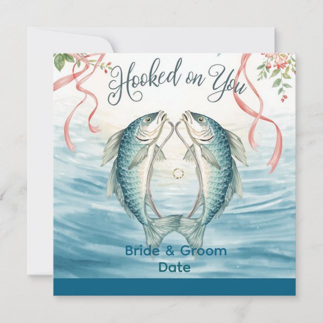 Krokar på dig för fiskarnas älskares inbjudan (Framsida)