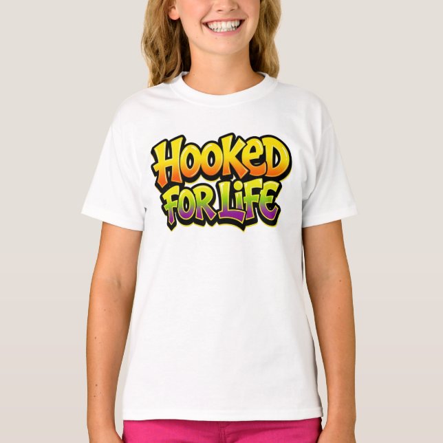 Krokat för Livet Regnbågsgraffiti T Shirt (Framsida)