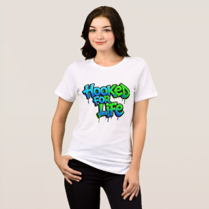 Krokat för Livet Regnbågsgraffiti T Shirt