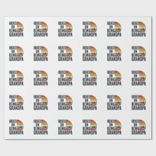 Krokat på att vara farfar fiske Retro Vector Desig Presentpapper