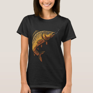 Krokat på en gyllene fångst t shirt