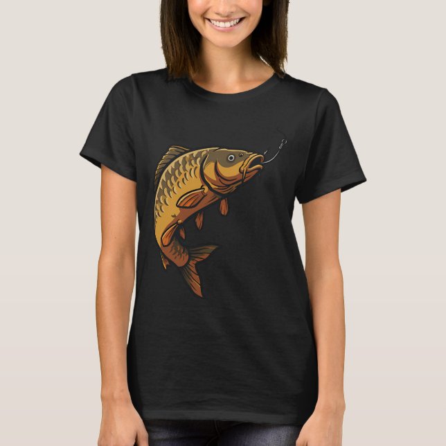 Krokat på en gyllene fångst t shirt (Framsida)