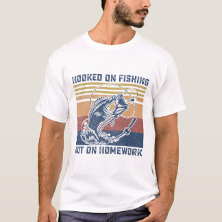 Krokat På Fiske Fiskegåvor För Pojkar B Fisk Fu T Shirt