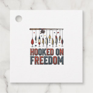 Krokat På Frihet Patriotisk Fisketröja Design_1 Gåvor Etiketter