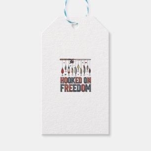 Krokat På Frihet Patriotisk Fisketröja Design_1 Presentetikett