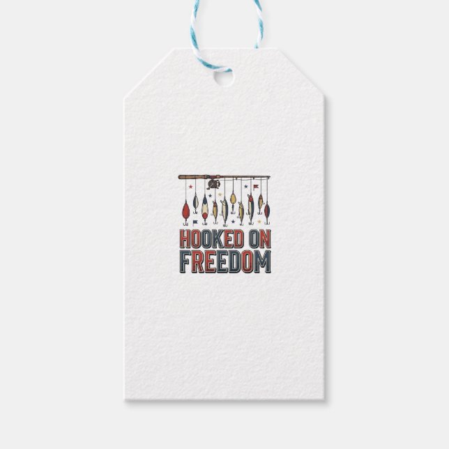 Krokat På Frihet Patriotisk Fisketröja Design_1 Presentetikett (Framsidan)