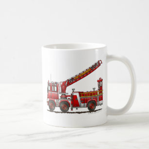 Kroken och stegen avfyrar lastbilen kaffemugg