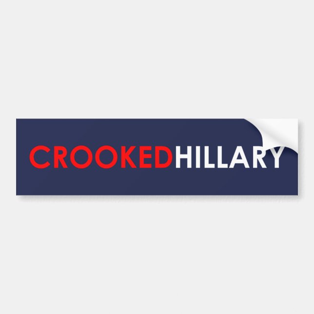 Krokig Hillary bildekal (blått) (Framsidan)