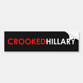 Krokig Hillary bildekal (svarten)