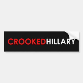 Krokig Hillary bildekal (svarten)