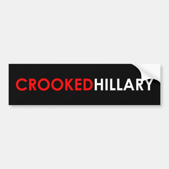 Krokig Hillary bildekal (svarten) (Framsidan)