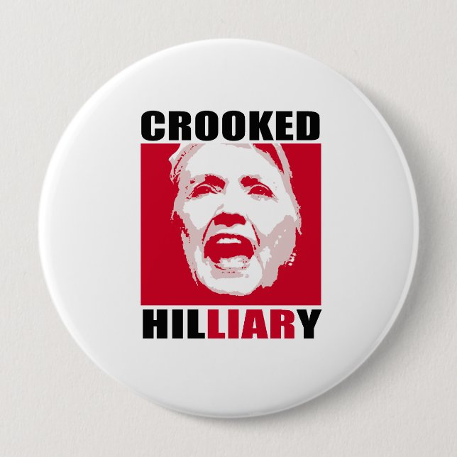 KROKIG HILLIARY - - Anti-Hillary - Knapp (Framsida)