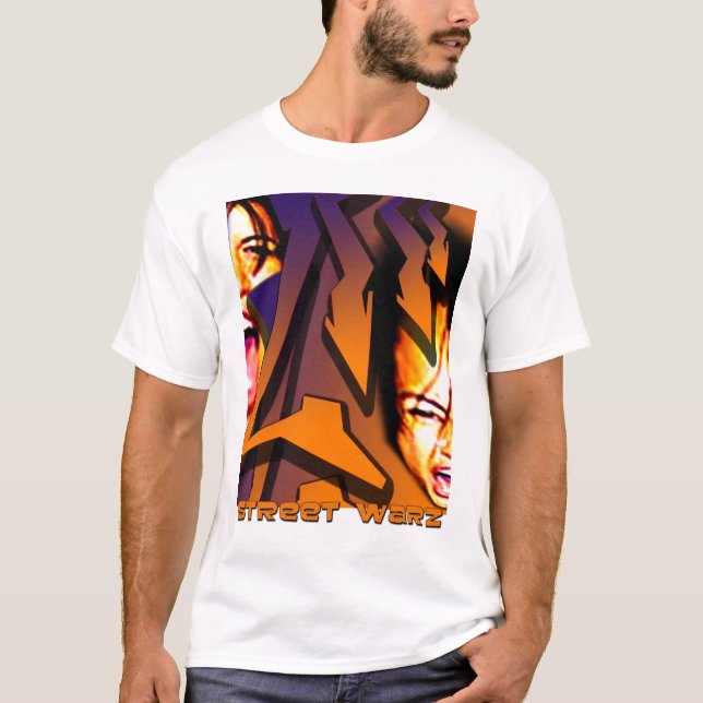 krokig hög hip hopskjorta tee shirt (Framsida)