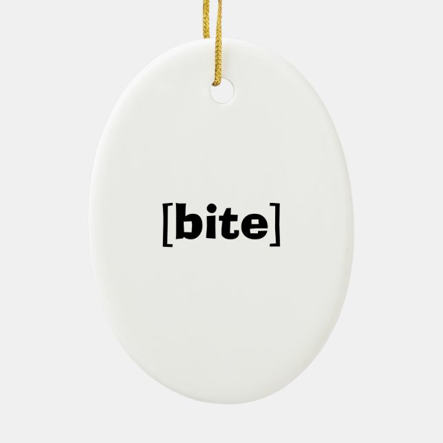 KROKIG HUGGTANDXMess prydnad Julgransprydnad Keramik (Baksidan)