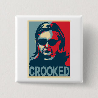 KROKIGA Anti-Hillary Clinton knäppas/emblem Knapp