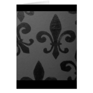 Krokiga Fleur De Lis Hälsningskort