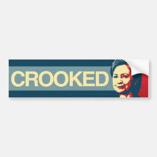KROKIGA HILLARY - Anti-Hillary propaganda - - Bildekal