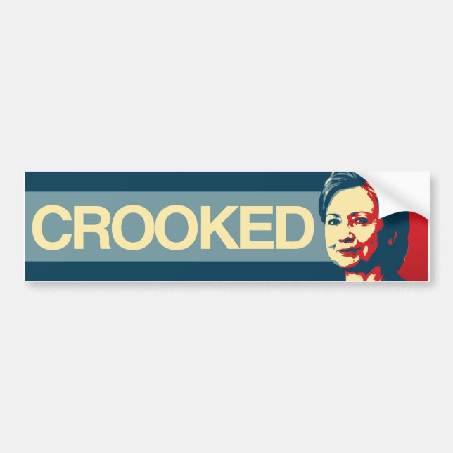 KROKIGA HILLARY - Anti-Hillary propaganda - - Bildekal (Framsidan)