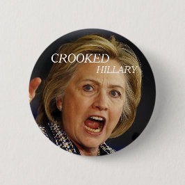 Krokiga Hillary Clinton 2016 Knapp