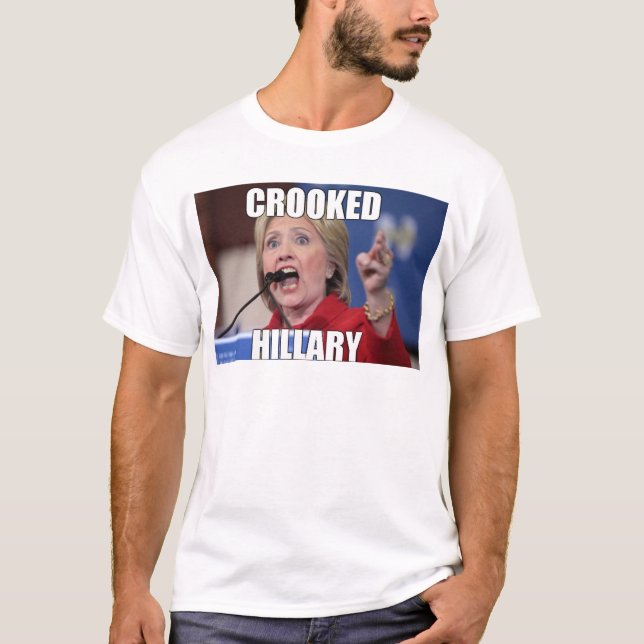 Krokiga Hillary T-shirt (Framsida)