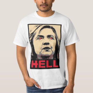 Krokigt Hillary Clinton helvete - Anti-Hillary T-shirt