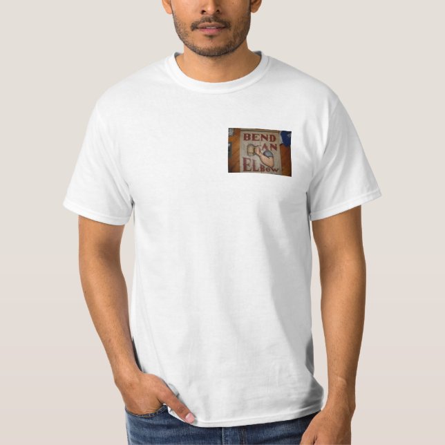 krökning en armbåga t-shirt (Framsida)