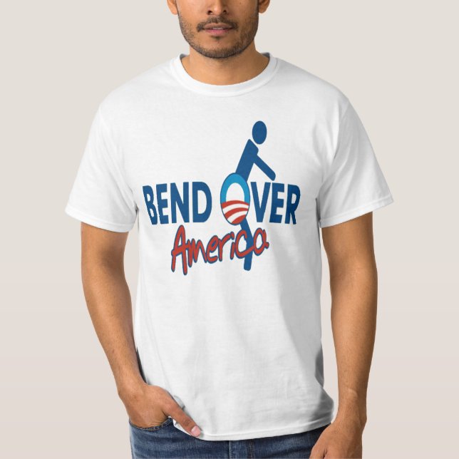 Krökning över Amerika T-tröja T-shirt (Framsida)