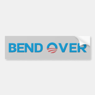 Krökning över den Anti Obama bildekalet Bildekal
