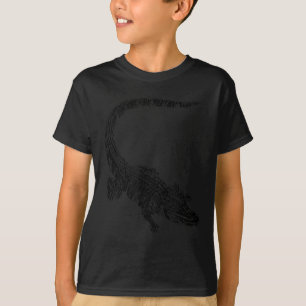 Krokodil Alligator Motiv Reptil Tänder Djur Krokod T Shirt