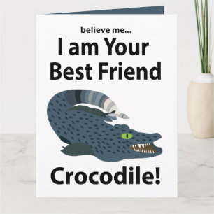 Krokodil Alligator Rolig Krokodil Kort