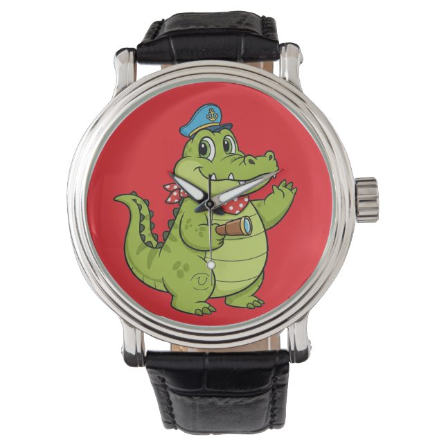 krokodil armbandsur (Framsida)