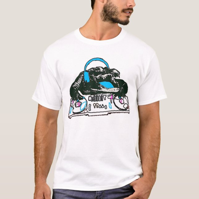 Krokodil DJ Tee Shirt (Framsida)