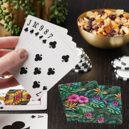 Krokodil Djungeldrömmar Sömlös Ytmönster Casinokort