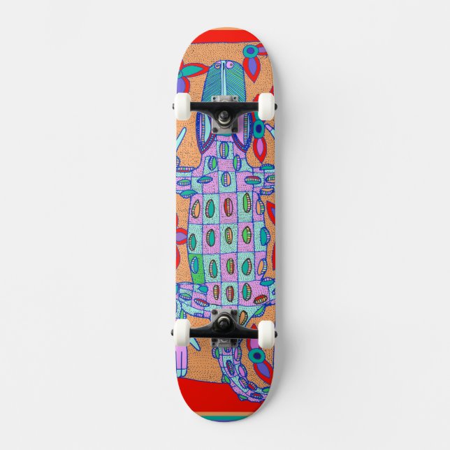 Krokodil Extremsport Skateboard Bräda 19,5 Cm (Framsida)