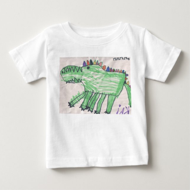 Krokodil för bebis vid DesignsByKai Tee (Framsida)