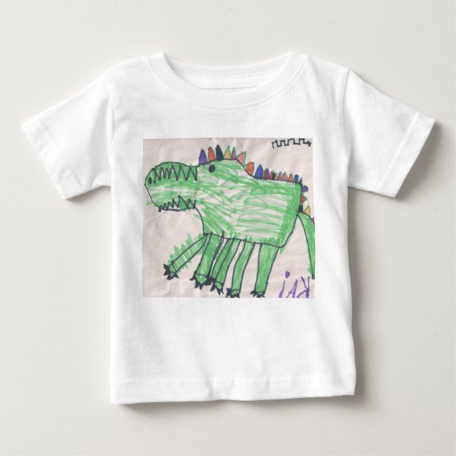 Krokodil för bebis vid DesignsByKai Tee Shirt (Framsida)