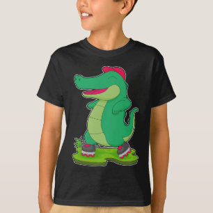 Krokodil för rullskridskor t shirt