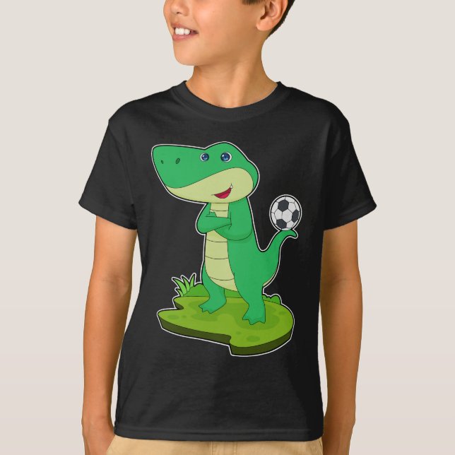 Krokodil Fotboll T Shirt (Framsida)