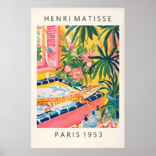 Krokodil i badkaret tryck rolig rosa badrum