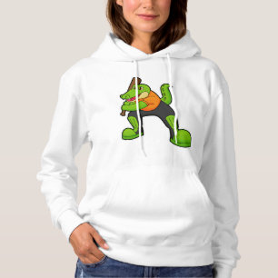 Krokodil i Cricket med Cricket fladdermus T Shirt