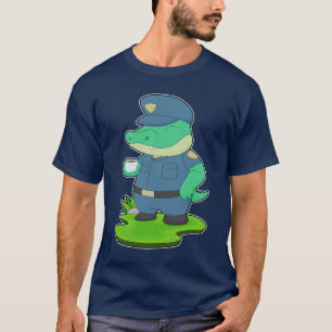 Krokodil Kaffe Kopp T Shirt