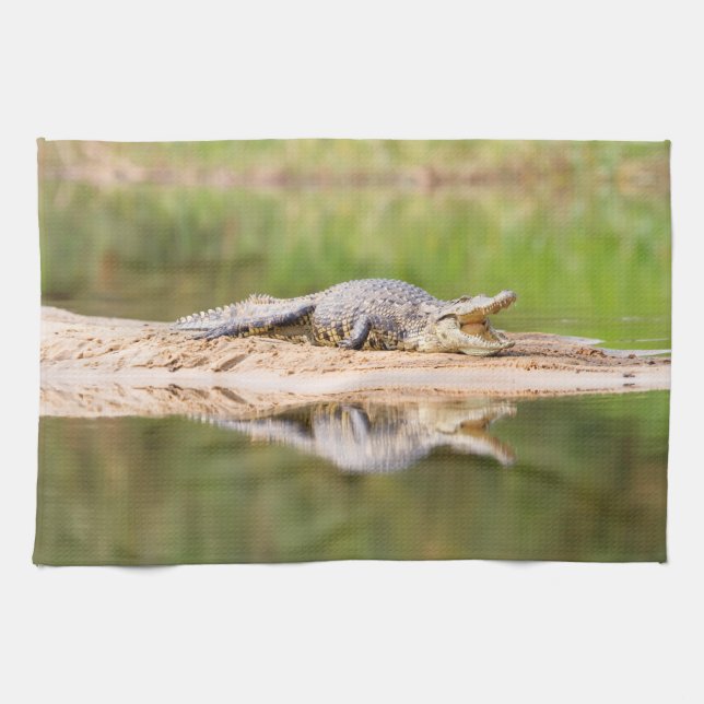 Krokodil Kökshandduk (Horisontell)