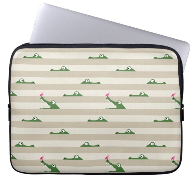 Krokodil Laptop Fodral (Framsidan)