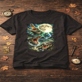 Krokodil Måne T-Shirt